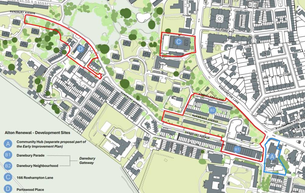 Site plan Alton Estate#