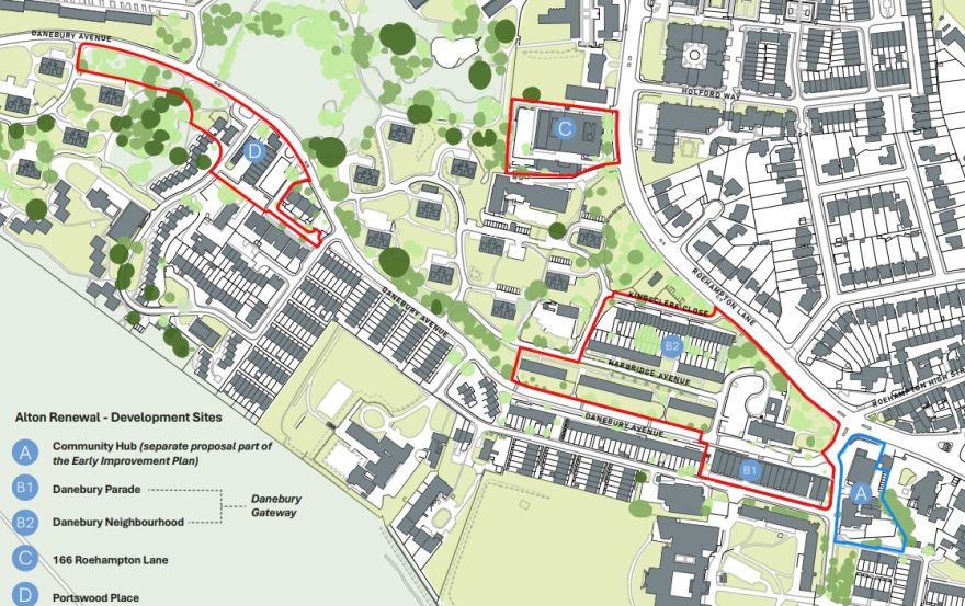Site plan – Alton Estate