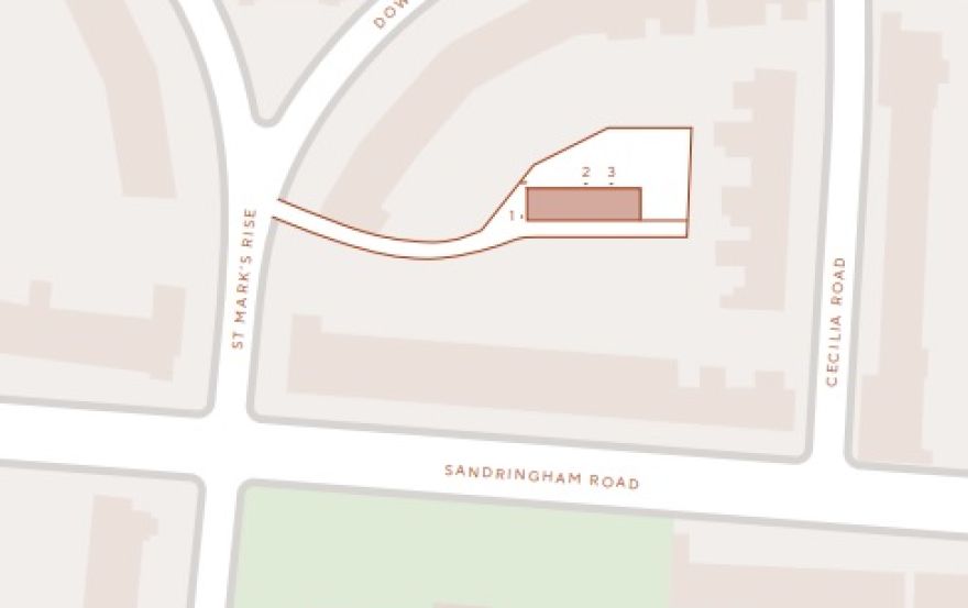Site plan – St Mark’s Rise