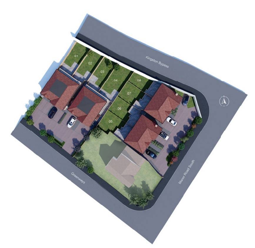 Site plan Greenways & Manor Road South#