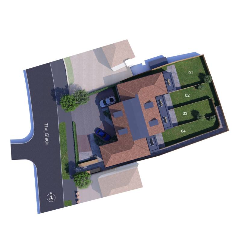 Site plan The Glade#