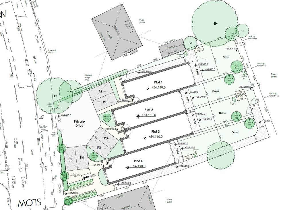 Site plan The Glade#