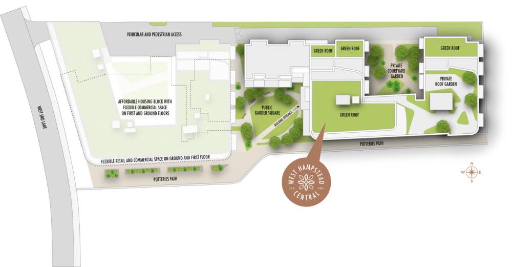 Site plan The Central#