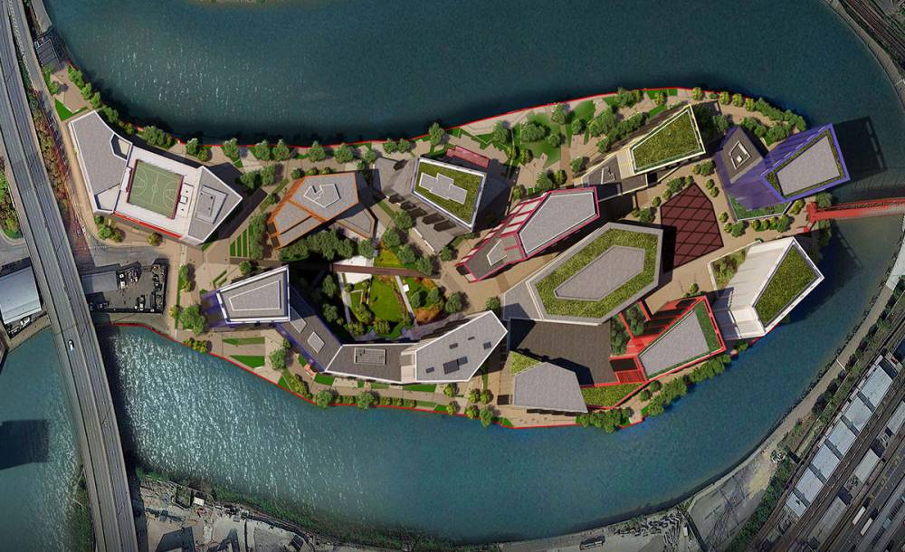 Site plan London City Island#