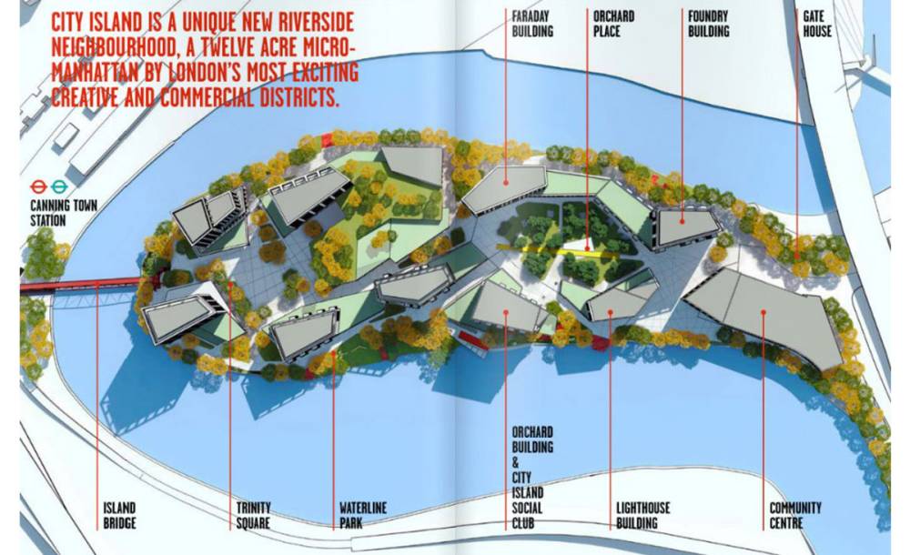 Site plan London City Island#
