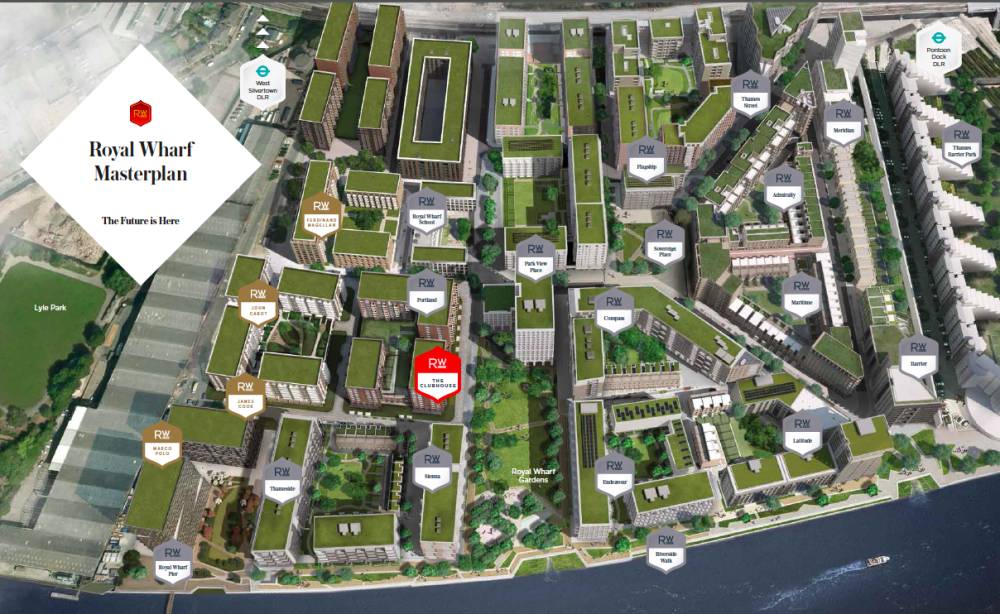 Site plan Royal Wharf (Marco Polo)#