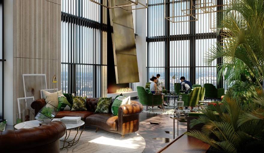 Wardian Apartments in Canary Wharf, E14 London