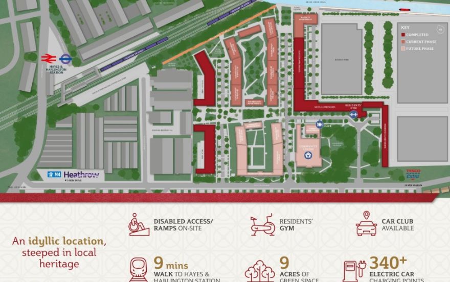Site plan – Hayes Village