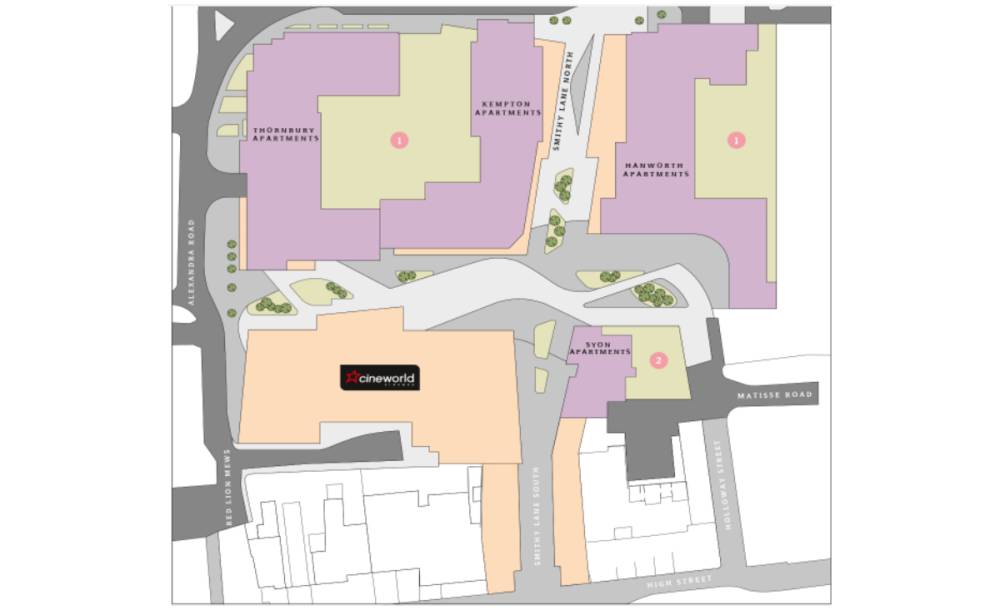 Site plan High Street Quarter#
