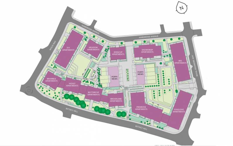Site plan – Millbrook Park by Barratt
