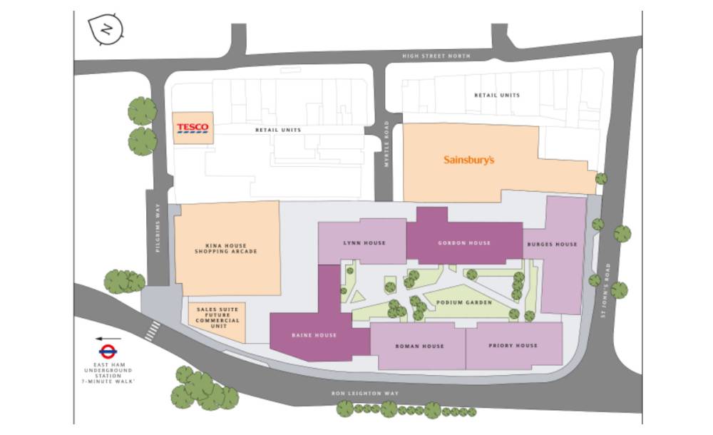 Site plan New Market Place#