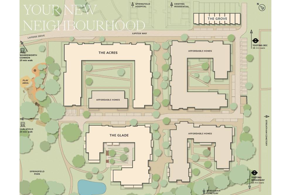 Site plan The Lanes#