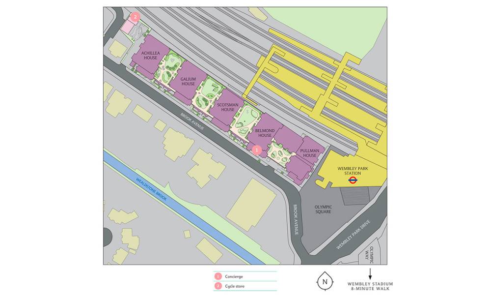 Site plan Wembley Park Gardens#