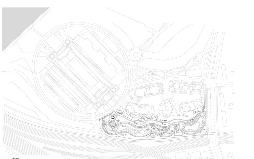 Site plan – Battersea Poof Gardens