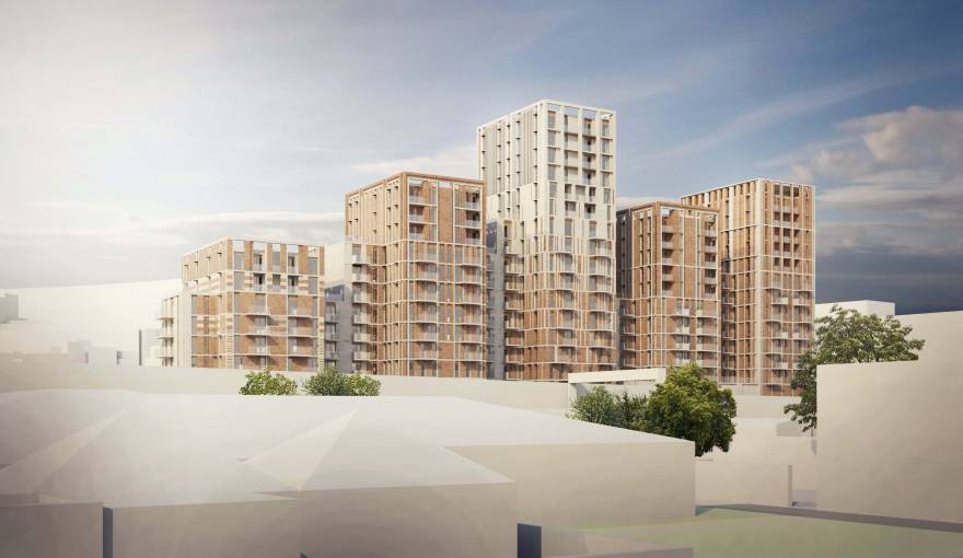 New Mansion Square Apartments in Battersea, SW8 London