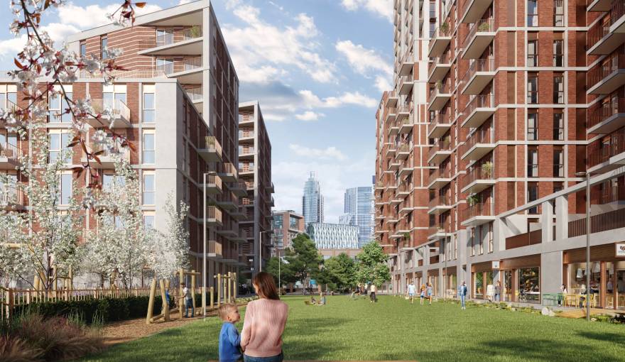 New Mansion Square Apartments in Battersea, SW8 London