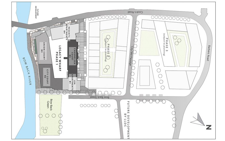 Site plan – Legacy Wharf