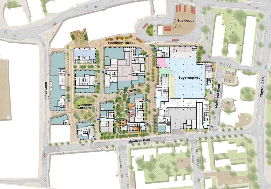 Site plan Aylesham Centre#