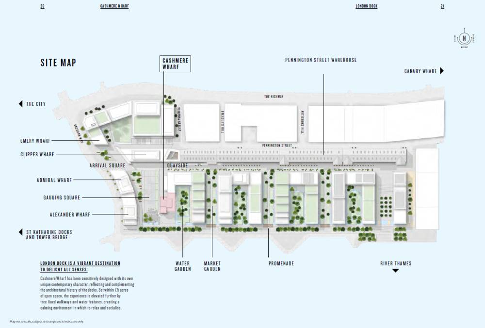 Site plan London Dock#