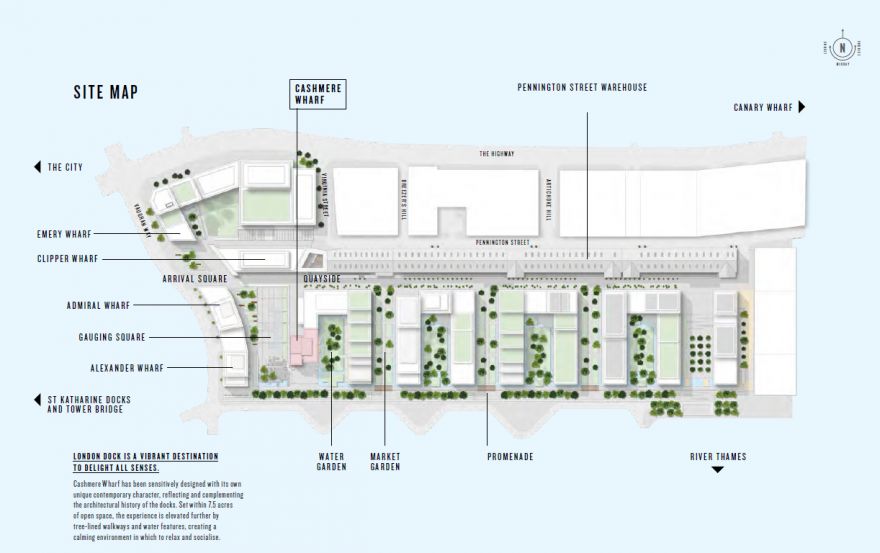 Site plan – London Dock
