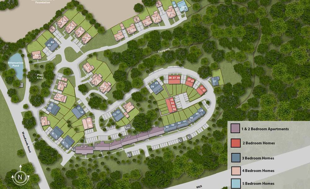 Site plan Princes Chase#