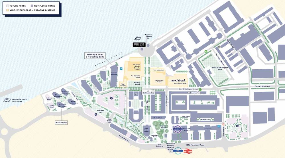 Site plan Royal Arsenal Riverside#