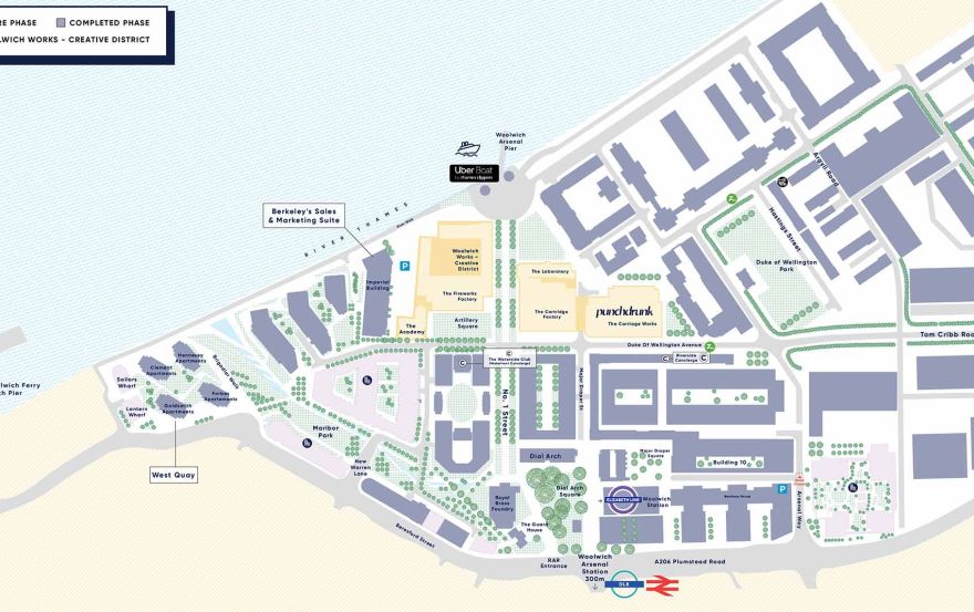 Site plan – Royal Arsenal Riverside