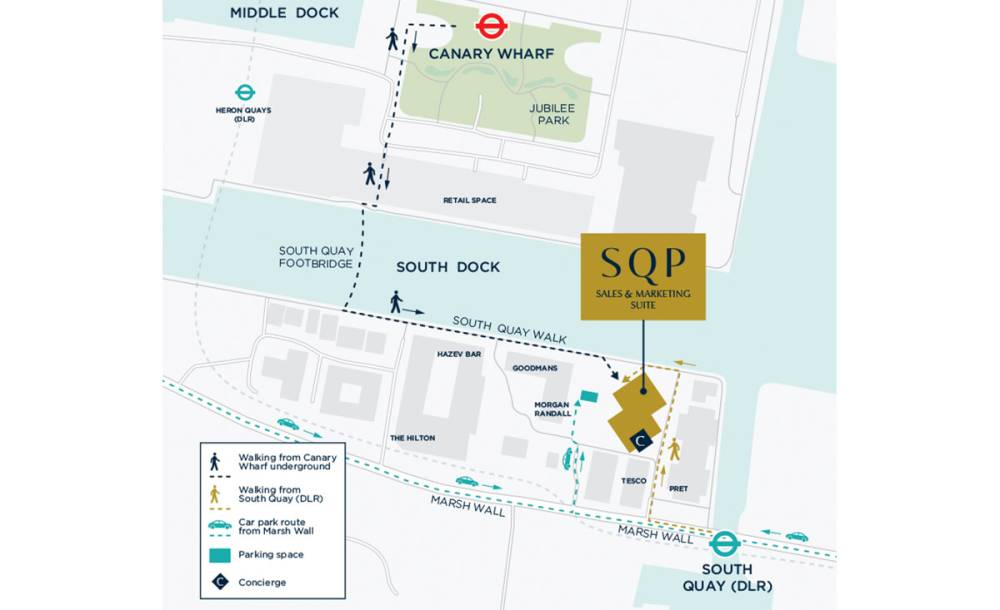 Site plan South Quay Plaza#