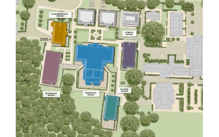 Site plan – The Mansions (Wimbledon Hill Park)