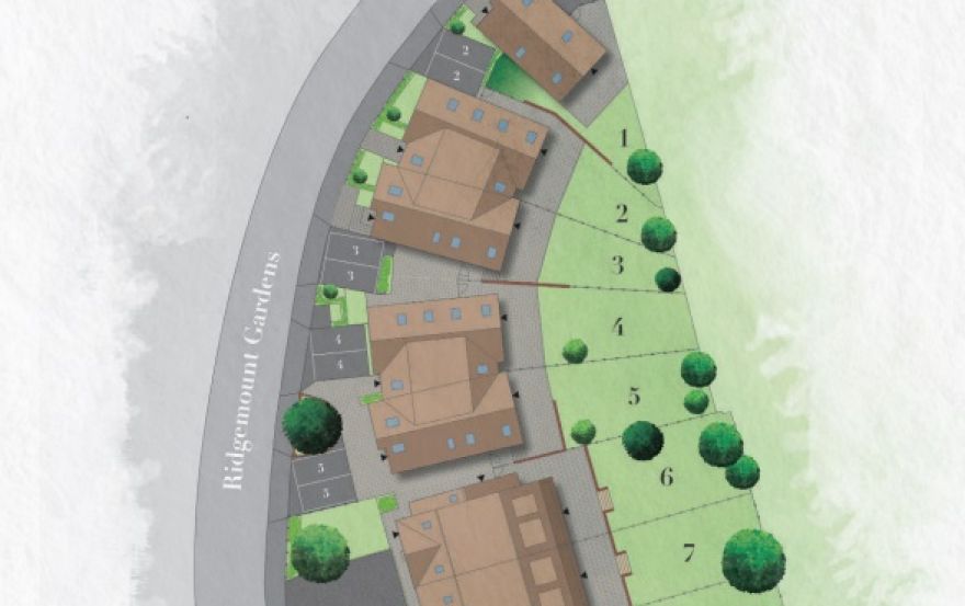 Site plan – Ridgemount Gardens