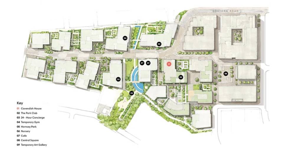 Site plan Alexandra Gate#