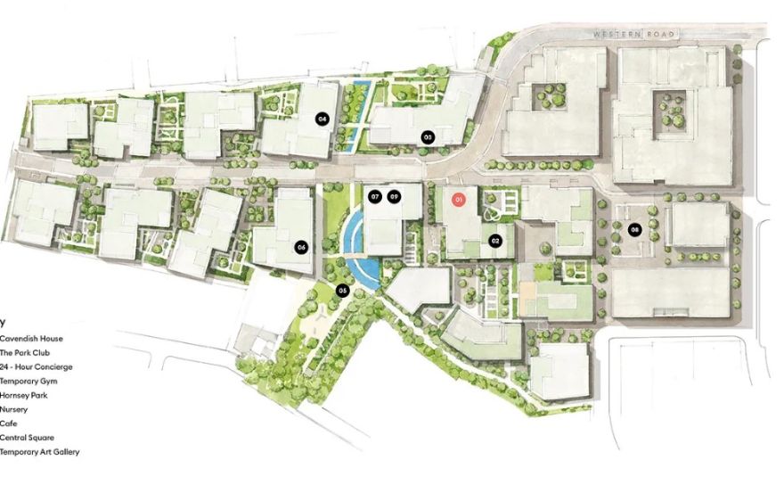 Site plan – Alexandra Gate