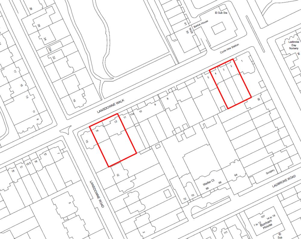 Gallery 2-4 & 12-14 Lansdowne Walk#
