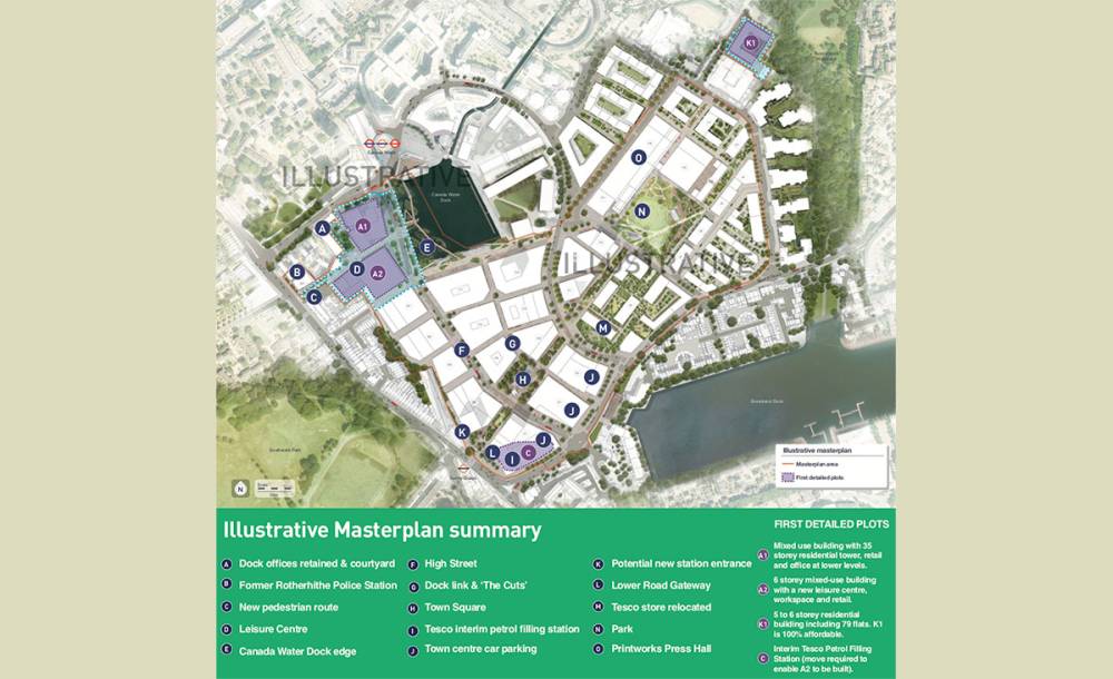Site plan Canada Water#