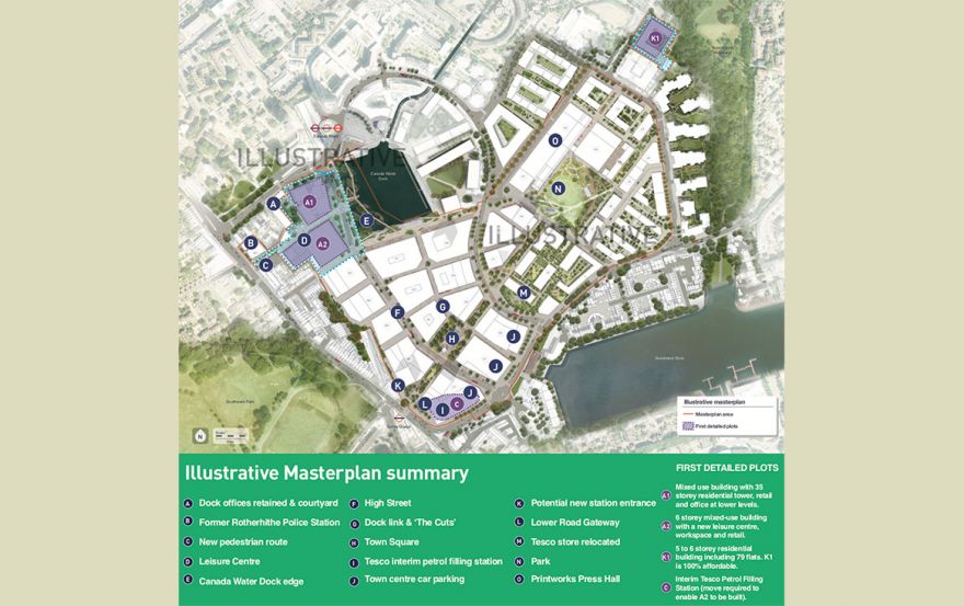 Site plan – Canada Water