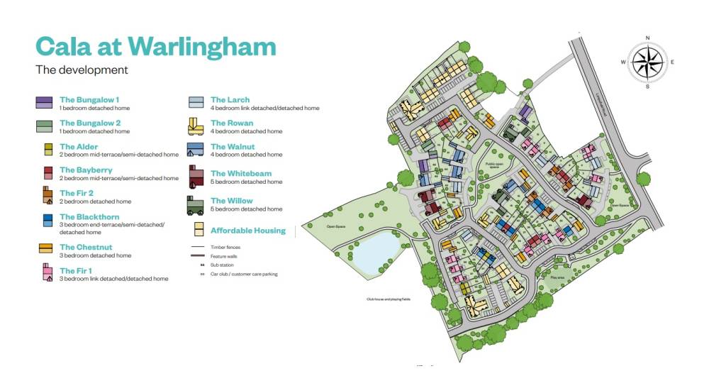 Site plan Cala at Warlingham#