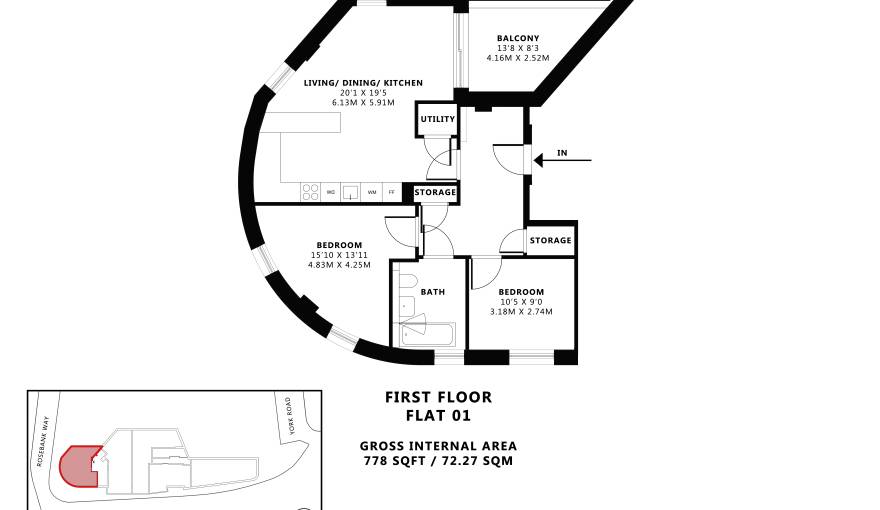 Plans Rosebank Way (The Mirador)