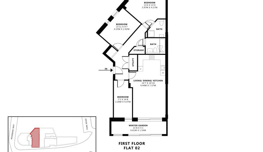 Plans Rosebank Way (The Mirador)