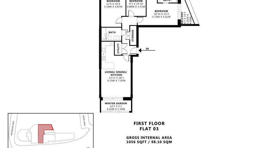 Plans Rosebank Way (The Mirador)