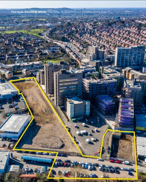 Site plan The Hyde electrical works#