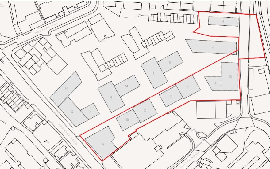 Site plan – The Hyde electrical works