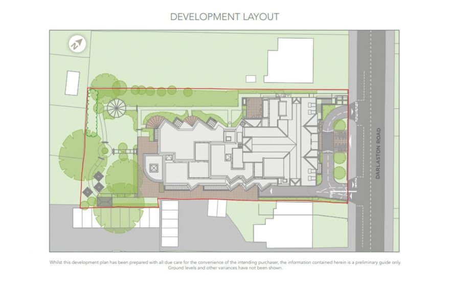 Site plan – Ridgmount Apartments