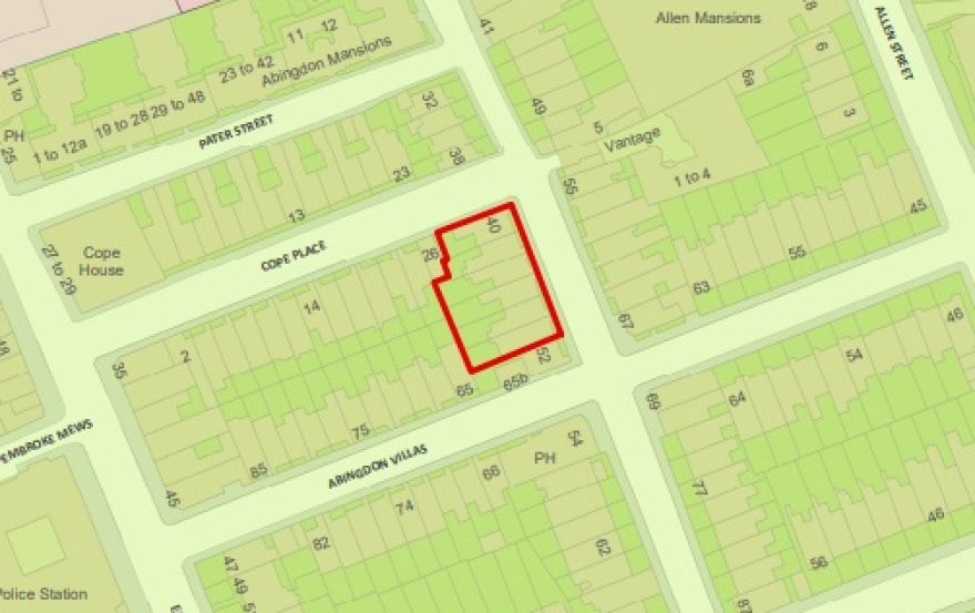 Site plan – 40-50 Abingdon Road