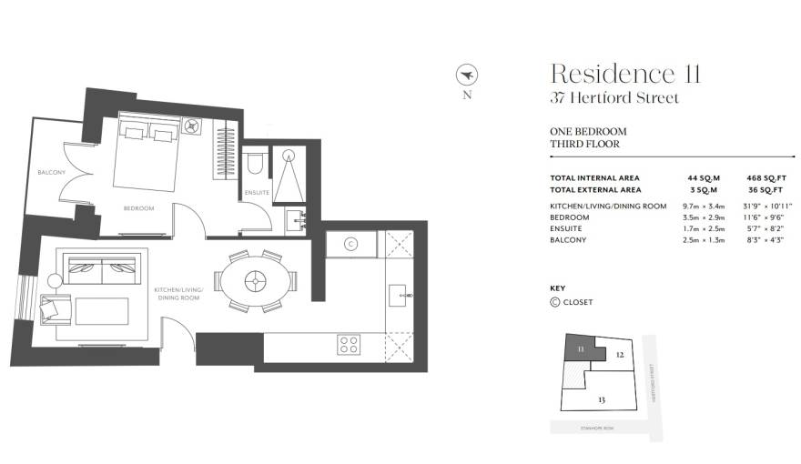 Plans 36 & 37 Hertford Street Residences