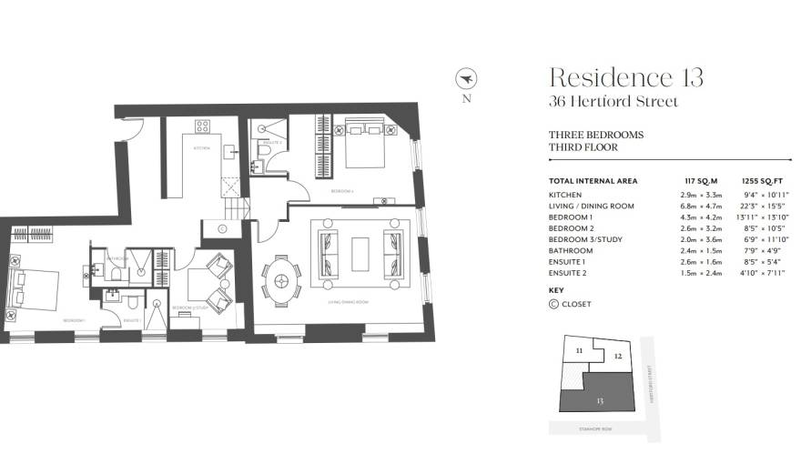 Plans 36 & 37 Hertford Street Residences
