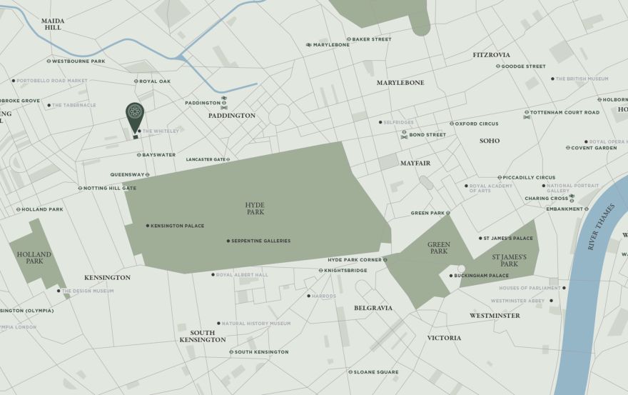 Site plan – No. 18 Porchester Gardens