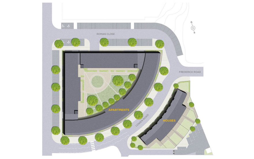 Site plan – Lowen Place Apartments