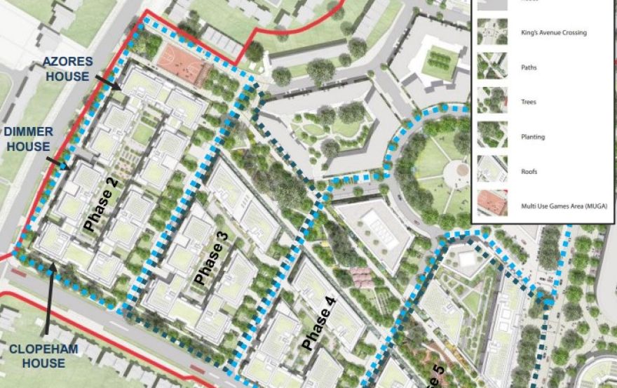 Site plan – Arora Clapham Park