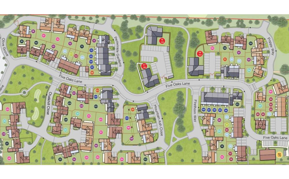 Site plan Oaklands Hamlet#