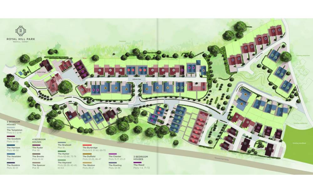 Site plan Royal Hill Park#